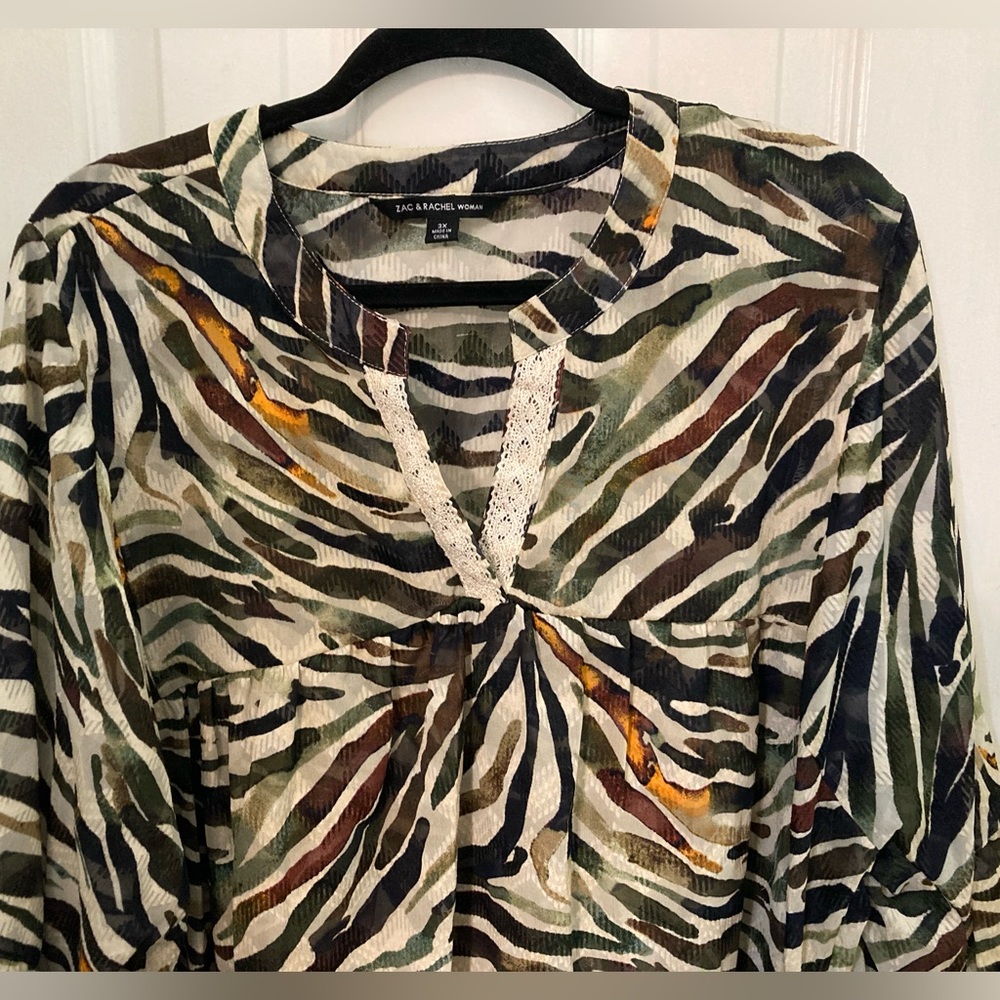 Trendy plus size top - Picture 2 of 12